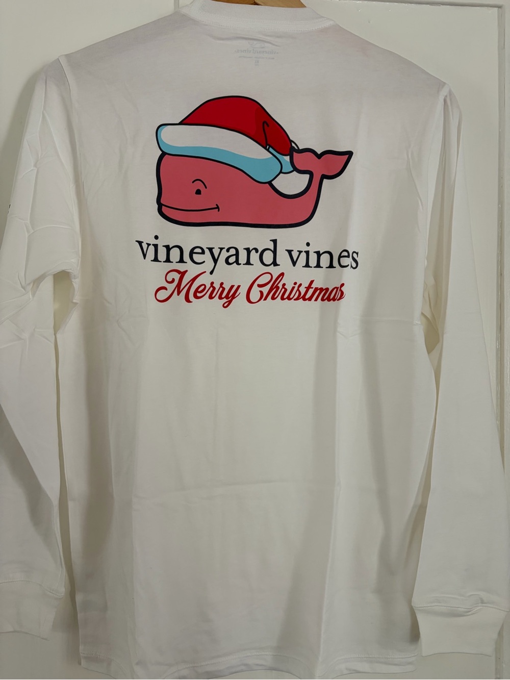 Vineyard Vines NWT Kids XL Merry Christmas Whale Long Sleeve Tee